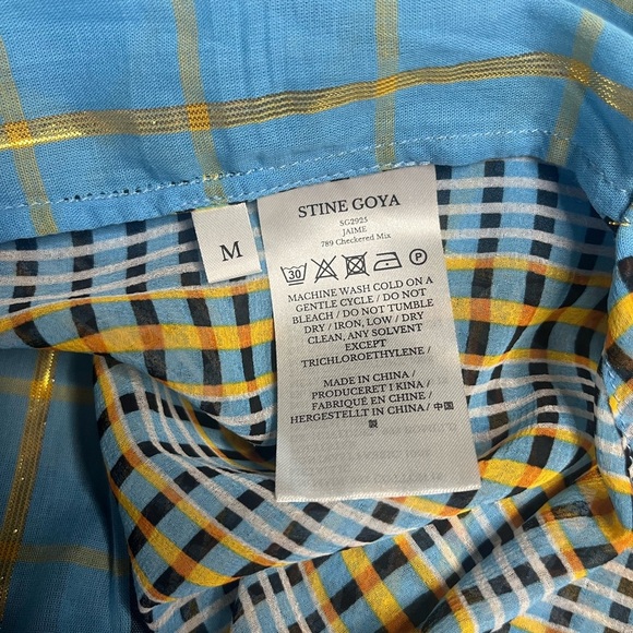 EUC Stine Goya- Jaime Checkered Mix Skirt. Size M - Picture 7 of 9